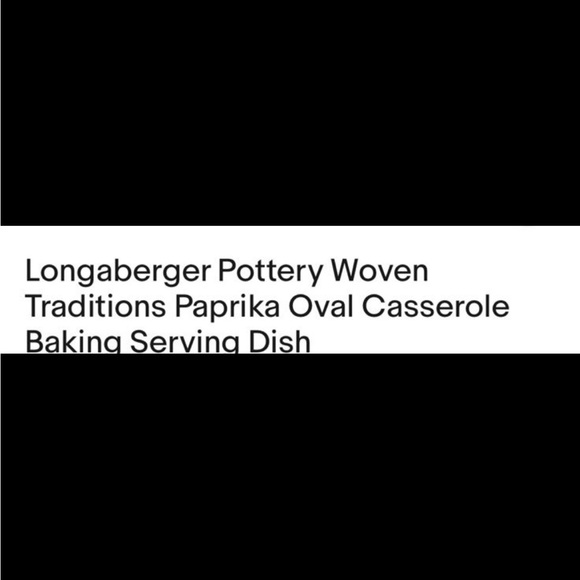 Longerberger paprika baking dish - Picture 5 of 6